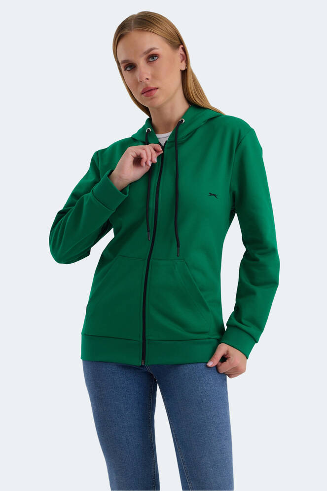 Slazenger KATYA Kadın Sweatshirt Nane Yeşili