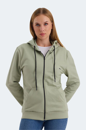 Slazenger KATYA Kadın Sweatshirt Yeşil - Thumbnail