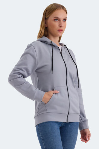 Slazenger KATYA Women's Sweatshirt Gray - Thumbnail