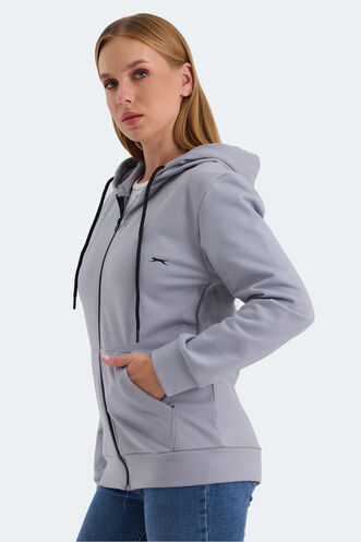 Slazenger KATYA Women's Sweatshirt Gray - Thumbnail