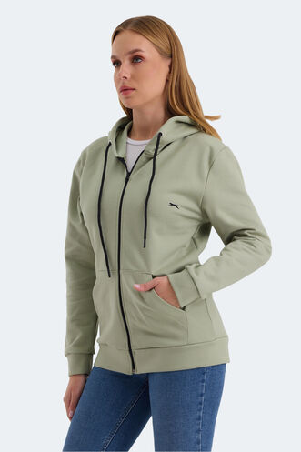 Slazenger KATYA Women's Sweatshirt Green - Thumbnail