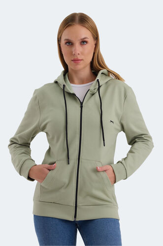 Slazenger KATYA Women's Sweatshirt Green - Thumbnail