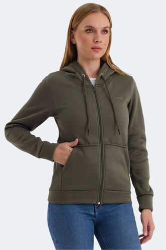 Slazenger KATYA Women's Sweatshirt Khaki - Thumbnail