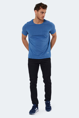 Slazenger KAURI IN Erkek Indigo Tişört - Thumbnail