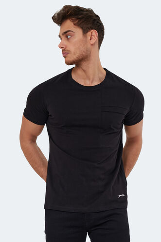 Slazenger KAURI IN Erkek Siyah Tişört - Thumbnail