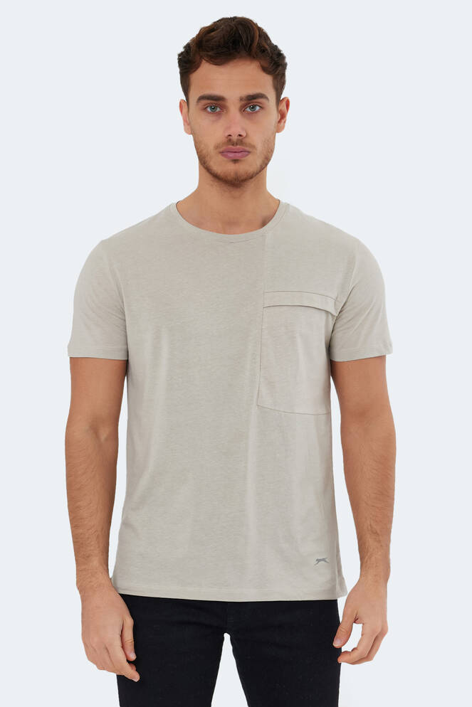 Slazenger KAURI Erkek Kısa Kollu T-Shirt Taş Gri