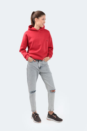 Slazenger KAVEH Kadın Sweatshirt Kırmızı - Thumbnail