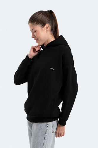 Slazenger KAVEH Kadın Sweatshirt Siyah - Thumbnail