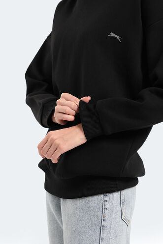 Slazenger KAVEH Kadın Sweatshirt Siyah - Thumbnail