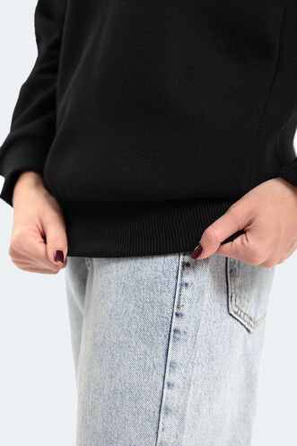 Slazenger KAVEH Women's Sweatshirt Black - Thumbnail