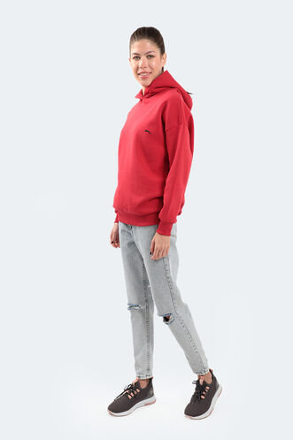 Slazenger KAVEH Women's Sweatshirt Red - Thumbnail