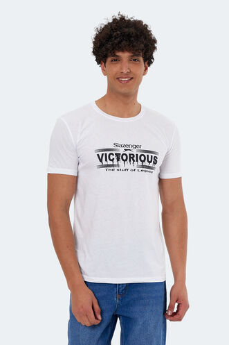 Slazenger - Slazenger KAYLEY Erkek Kısa Kollu T-Shirt Beyaz