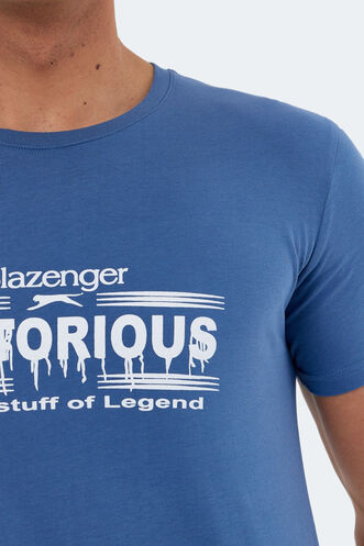 Slazenger KAYLEY Erkek Kısa Kollu T-Shirt Indigo - Thumbnail