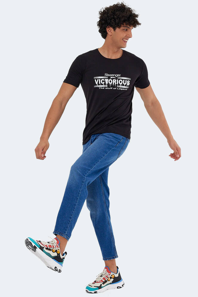 Slazenger KAYLEY Erkek Kısa Kollu T-Shirt Siyah