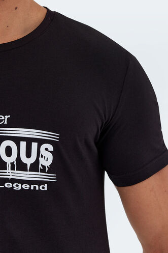 Slazenger KAYLEY Erkek Kısa Kollu T-Shirt Siyah - Thumbnail