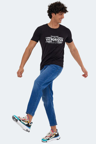 Slazenger KAYLEY Erkek Kısa Kollu T-Shirt Siyah - Thumbnail