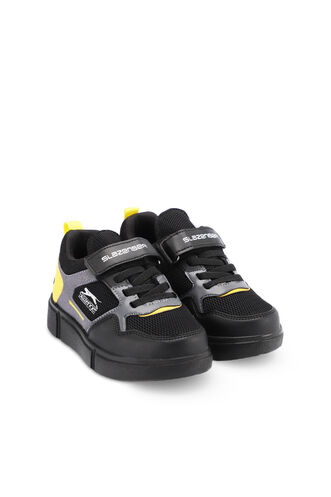 Slazenger KAZUE Sneaker Erkek Çocuk Ayakkabı Siyah - Siyah - Thumbnail