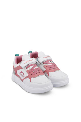 Slazenger KAZUE Sneaker Girls Children's Shoes White - Pink - Thumbnail