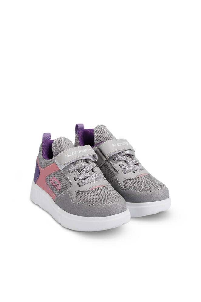 Slazenger KAZUE Sneaker Girls Children's Shoes Gray - Pink