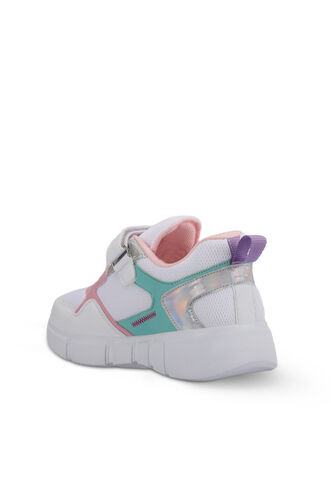 Slazenger KAZUE Sneaker Girls Children's Shoes White - Pink - Thumbnail