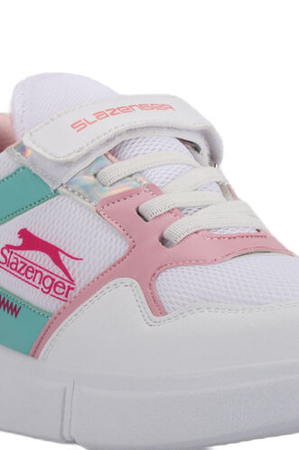 Slazenger KAZUE Sneaker Girls Children's Shoes White - Pink - Thumbnail