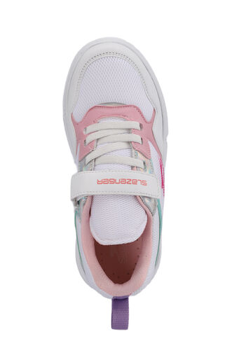 Slazenger KAZUE Sneaker Girls Children's Shoes White - Pink - Thumbnail