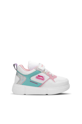 Slazenger KAZUE Sneaker Girls Children's Shoes White - Pink - Thumbnail