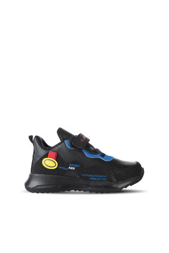 Slazenger KEALA Erkek Çocuk Sneaker Ayakkabı Siyah - Thumbnail