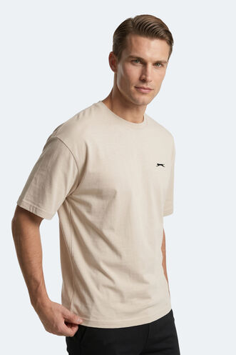 Slazenger KEANE Erkek Bej Tişört - Thumbnail