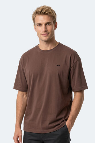 Slazenger - Slazenger KEANE Erkek Kahve Tişört