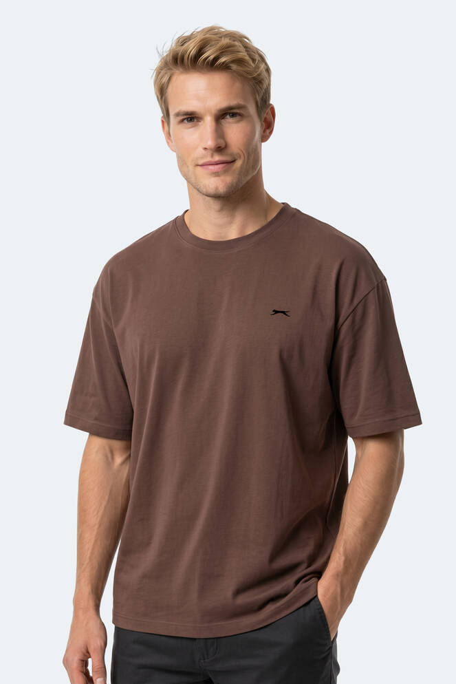 Slazenger KEANE Erkek Kahve Tişört