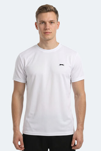 Slazenger - Slazenger KEANU Erkek Beyaz Tişört