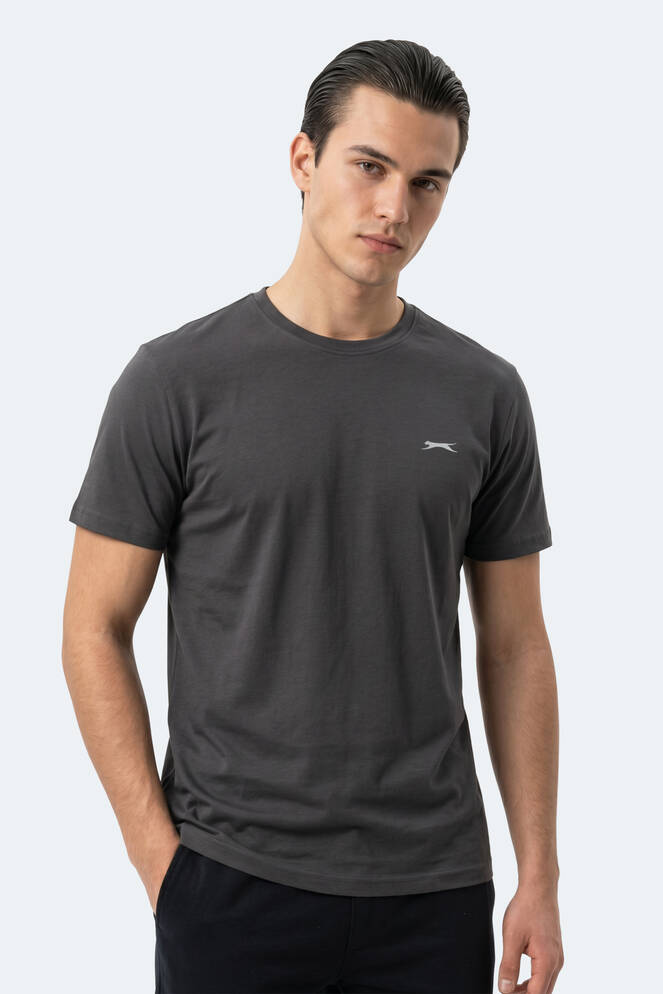 Slazenger KEANU Erkek Koyu Gri Tişört