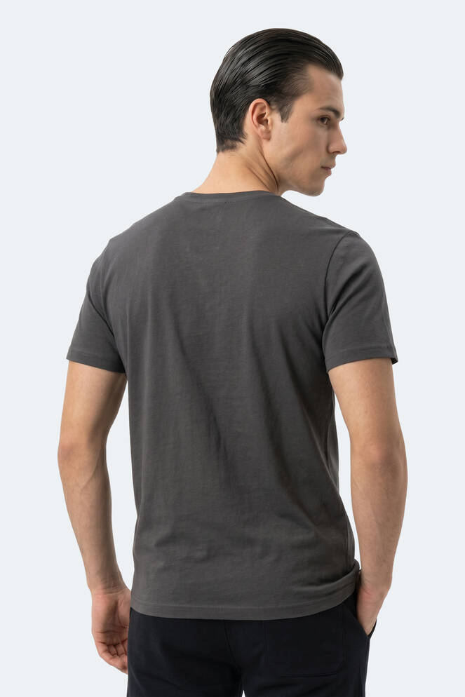 Slazenger KEANU Erkek Koyu Gri Tişört