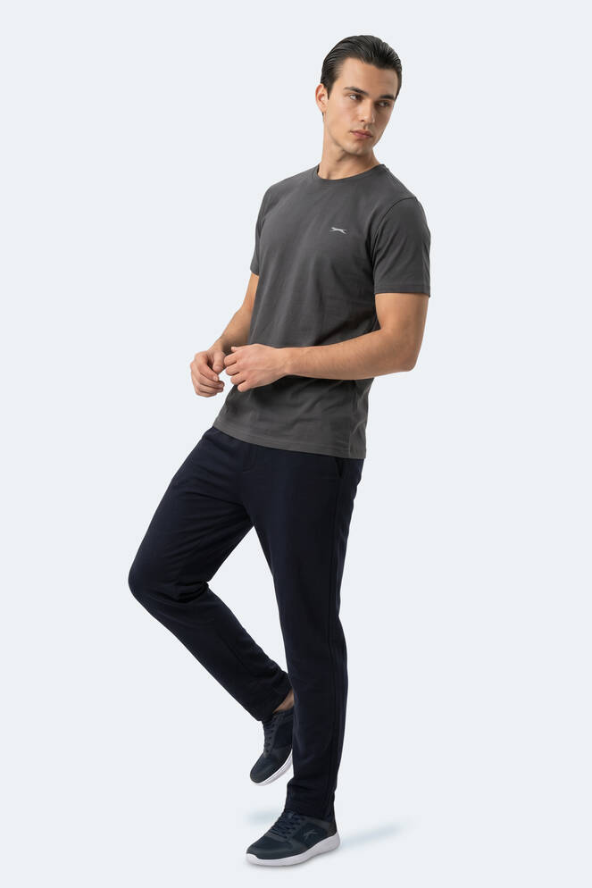 Slazenger KEANU Erkek Koyu Gri Tişört