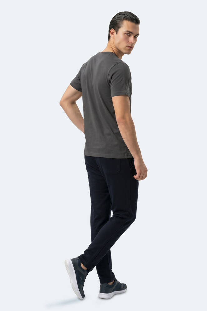 Slazenger KEANU Erkek Koyu Gri Tişört