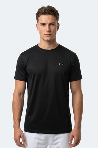 Slazenger - Slazenger KEANU Erkek Siyah Tişört