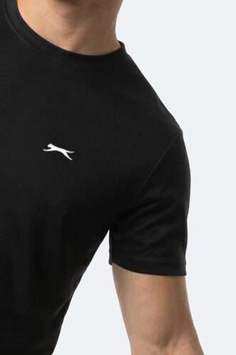 Slazenger KEANU Erkek Siyah Tişört - Thumbnail