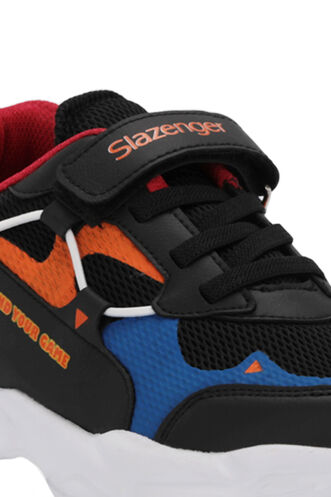 Slazenger KEKOA Sneaker Erkek Çocuk Ayakkabı Siyah - Mavi - Thumbnail