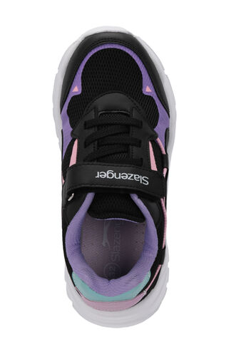 Slazenger KEKOA Sneaker Girl Child Shoes Black - Purple - Thumbnail