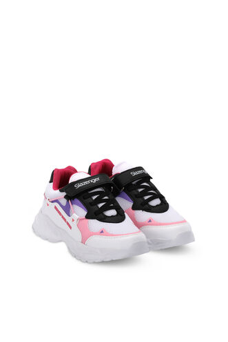 Slazenger KEKOA Sneaker Girl Child Shoes White - Pink - Thumbnail