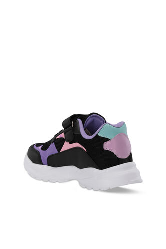 Slazenger KEKOA Sneaker Girl Child Shoes Black - Purple - Thumbnail