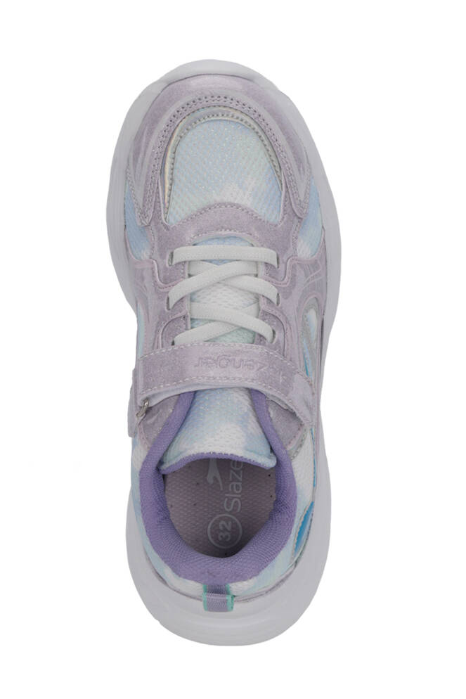 Slazenger KELSY Kız Çocuk Cırt Cırtlı Mor Günlük Spor Ayakkabısı