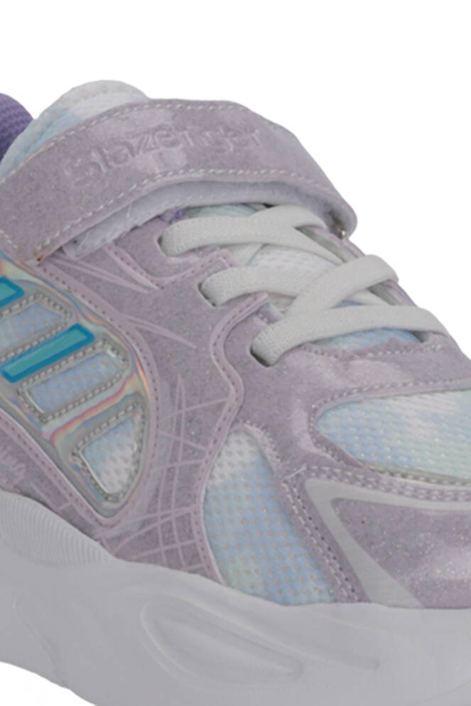 Slazenger KELSY Kız Çocuk Cırt Cırtlı Mor Günlük Spor Ayakkabısı