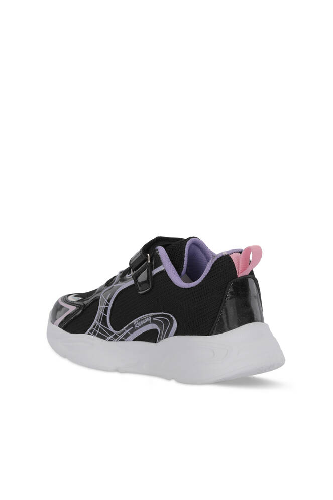 Slazenger KELSY Kız Çocuk Cırt Cırtlı Siyah / Mor Günlük Spor Ayakkabısı