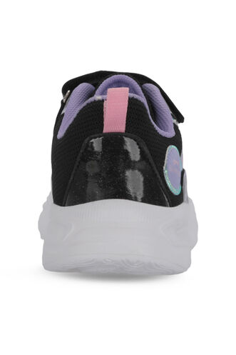 Slazenger KELSY Kız Çocuk Siyah / Mor Günlük Spor Ayakkabısı - Thumbnail