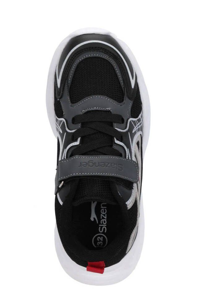 Slazenger KELSY Unisex Çocuk Cırt Cırtlı Siyah / Kırmızı Günlük Spor Ayakkabısı