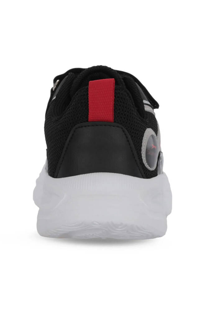Slazenger KELSY Unisex Çocuk Cırt Cırtlı Siyah / Kırmızı Günlük Spor Ayakkabısı