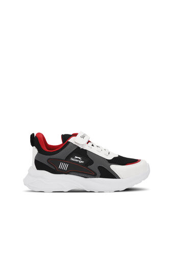 Slazenger - Slazenger KEMBA Erkek Çocuk Sneaker Ayakkabı Beyaz - Siyah