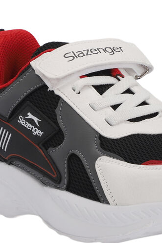 Slazenger KEMBA Erkek Çocuk Sneaker Ayakkabı Beyaz - Siyah - Thumbnail